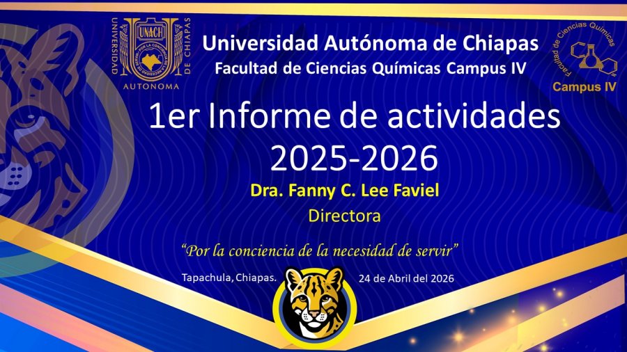 1er. Informe de Actividades 2025 - 2026. Gestión 2025 - 2029