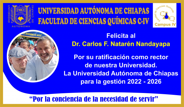 Felicidades al Sr. Rector, Dr. Carlos F. Natarén Nandayapa
