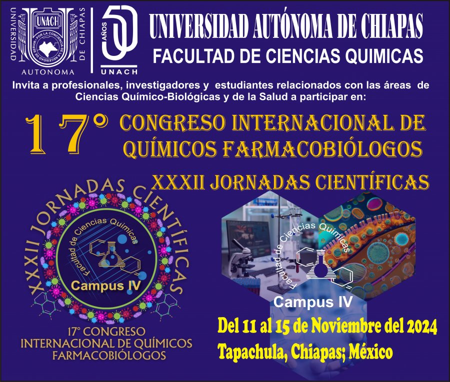 17° Congreso Internacional de Químicos Farmacobiólogos y XXXII Jornadas Científicas 2024